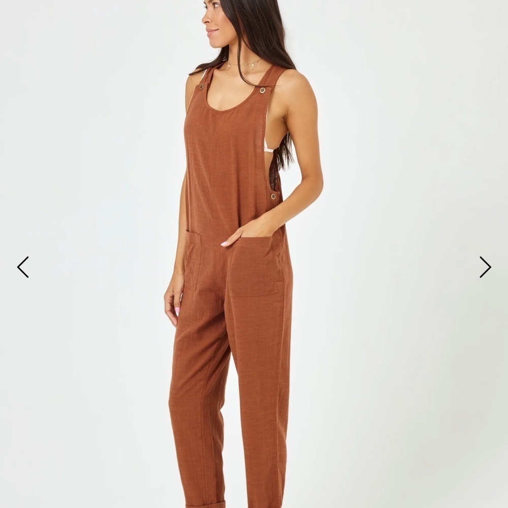 L SPACE Women's Brown Jumpsuit - Picture 2 of 5